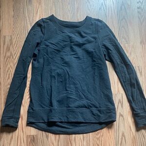 Lululemon charcoal gray crewneck sweatshirt.